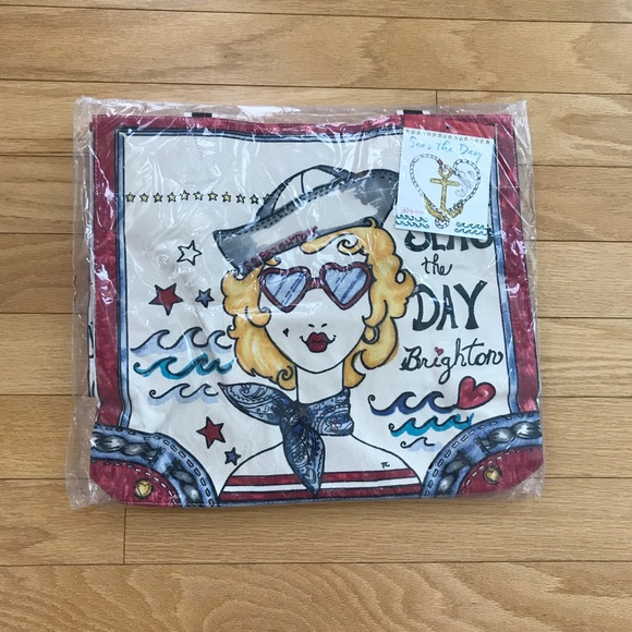 NWT, Brighton ‘Seas the Day’ Nautical Large Tote! - Picture 4 of 5